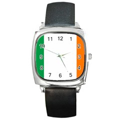 Ireland Flag Irish Flag Square Metal Watch by FlagGallery