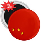 Chinese flag Flag of China 3  Magnets (10 pack)  Front