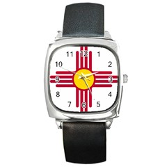 New Mexico Flag Square Metal Watch by FlagGallery