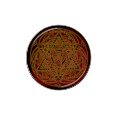 Celtic Spiritual Pattern Art Hat Clip Ball Marker by Pakrebo