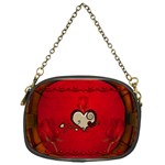 Beautiful Elegant Hearts With Roses Chain Purse (One Side) Front