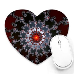 Fractal Rendering Spiral Helix Heart Mousepads by Pakrebo