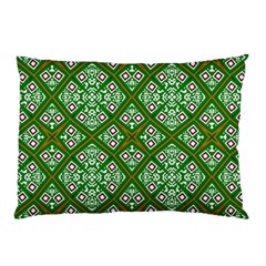 Symmetry Digital Art Pattern Green Pillow Case