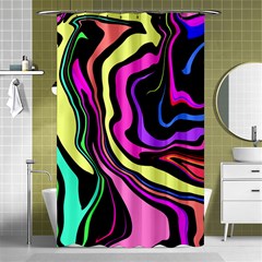 The 80s R Back Shower Curtain 48  X 72  (small)  by designsbyamerianna