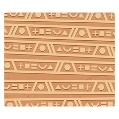 Background Non Seamless Pattern Brown Double Sided Flano Blanket (small) 