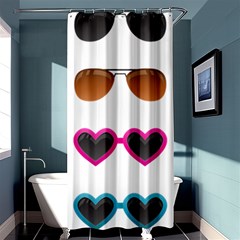 Eyeglasses Shower Curtain 36  X 72  (stall) 