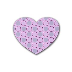 Circumference Point Pink Heart Coaster (4 Pack)  by HermanTelo