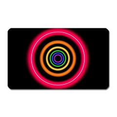 Neon Light Abstract Magnet (rectangular) by Bajindul