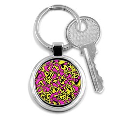 Splotchyblob Key Chain (round) by designsbyamerianna