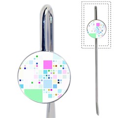 Square Colorful Pattern Geometric Book Mark by Pakrebo