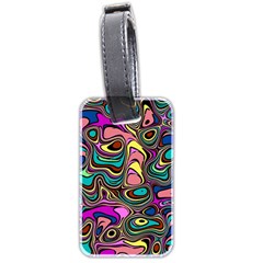 Bending Turn Distort Wave Modern Luggage Tag (two Sides)