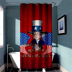 Happy 4th Of July Shower Curtain 36  X 72  (stall)  by FantasyWorld7