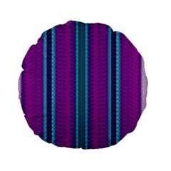 Fabric Pattern Color Structure Standard 15  Premium Flano Round Cushions