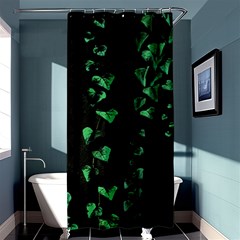 Botanical Dark Print Shower Curtain 36  X 72  (stall) 