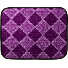 Purple Pattern Double Sided Fleece Blanket (mini) 