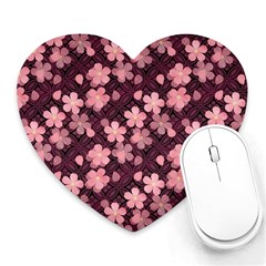 Cherry Blossoms Japanese Heart Mousepads