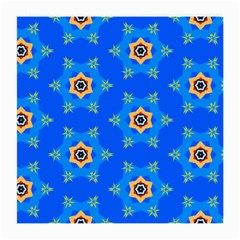 Pattern Backgrounds Blue Star Medium Glasses Cloth (2 Sides)