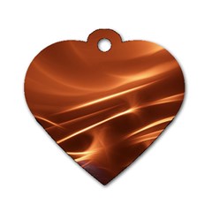 Light Rays Aurora Dog Tag Heart (one Side)