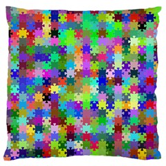 Jigsaw Puzzle Background Chromatic Standard Flano Cushion Case (one Side)