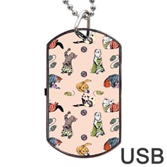 Funny Cats Dog Tag Usb Flash (one Side) by Sobalvarro