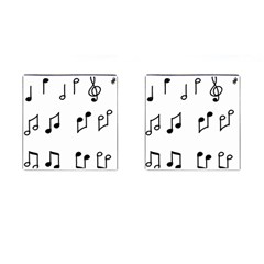 Piano Notes Music Cufflinks (square)