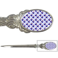 Retro Blue Cherries Letter Opener