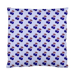 Retro Blue Cherries Standard Cushion Case (two Sides)