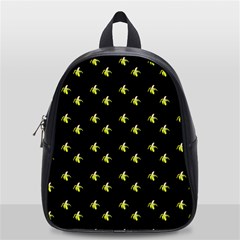 Peeled Banana On Black School Bag (small) by snowwhitegirl