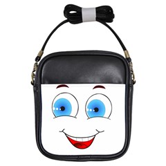 Smiley Face Laugh Comic Funny Girls Sling Bag by Sudhe