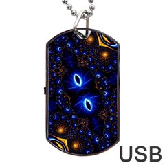 Fun Photo Amazing Art Kaleidoscope Mosaic Dog Tag Usb Flash (one Side) by Wegoenart