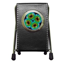 Kaleidoscope Art Unique Design Pen Holder Desk Clock by Wegoenart