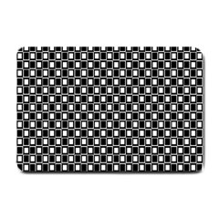 Black And White Boxes Small Doormat 