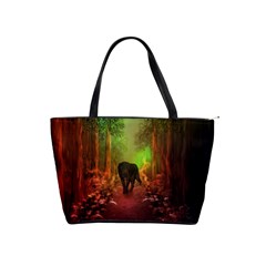 The Lonely Wolf In The Night Classic Shoulder Handbag by FantasyWorld7