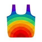 Rainbow Background Colorful Full Print Recycle Bag (M) Back