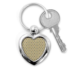 Star Basket Pattern Basket Pattern Key Chain (heart) by Simbadda