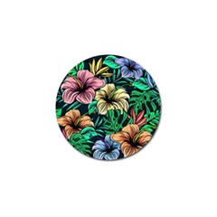 Hibiscus Flower Plant Tropical Golf Ball Marker by Simbadda