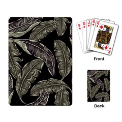 Jungle Leaves Tropical Pattern Playing Cards Single Design (rectangle) by Simbadda