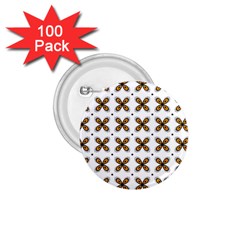 Pattern Orange 1 75  Buttons (100 Pack) 