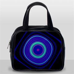 Digital Art Background Pink Blue Classic Handbag (one Side)