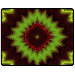 Fractal Artwork Idea Allegory Geometry Double Sided Fleece Blanket (medium)  by Sudhe