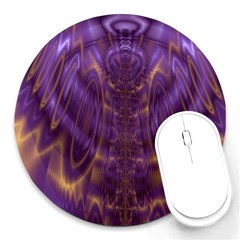 Abstract Art Artwork Fractal Design Round Mousepads by Pakrebo