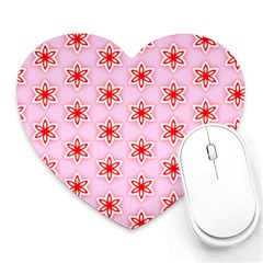 Texture Star Backgrounds Pink Heart Mousepads