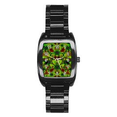 Abstract Art Fractal Artwork Stainless Steel Barrel Watch