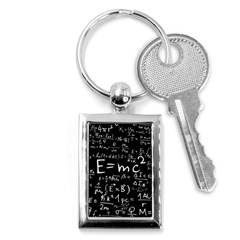 Science Albert Einstein Formula Mathematics Physics Special Relativity Key Chain (rectangle) by Sudhe