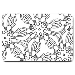 Pattern Design Pretty Cool Art Large Doormat  by Wegoenart