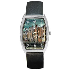 Architecture City Building Travel Barrel Style Metal Watch by Wegoenart