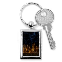 Architecture Buildings City Key Chain (rectangle) by Wegoenart