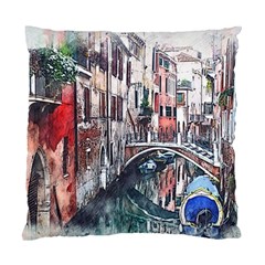 Venice Water Laguna Italy Standard Cushion Case (two Sides) by Wegoenart