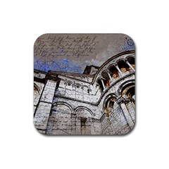 Building Architecture Columns Rubber Coaster (square) 