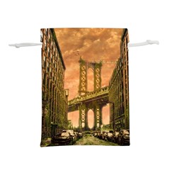 Architecture Buildings City Bridge Lightweight Drawstring Pouch (s)